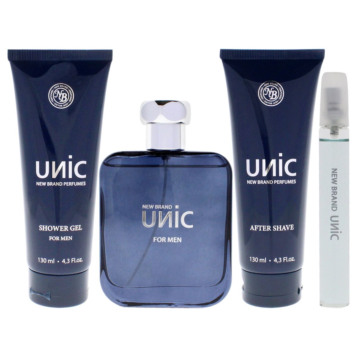 NEW BRAND - Unic EDT100ml+EDT15ml+Gel Gift Set New Brand