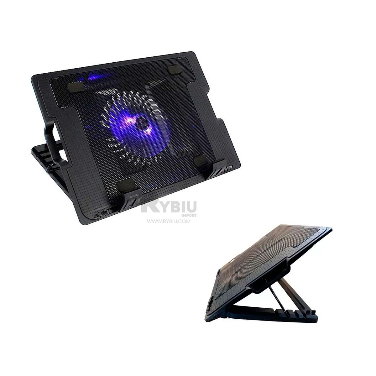 GENERICO - Soporte con Ventilador para Laptop HA 69 Y+Gift Stickers