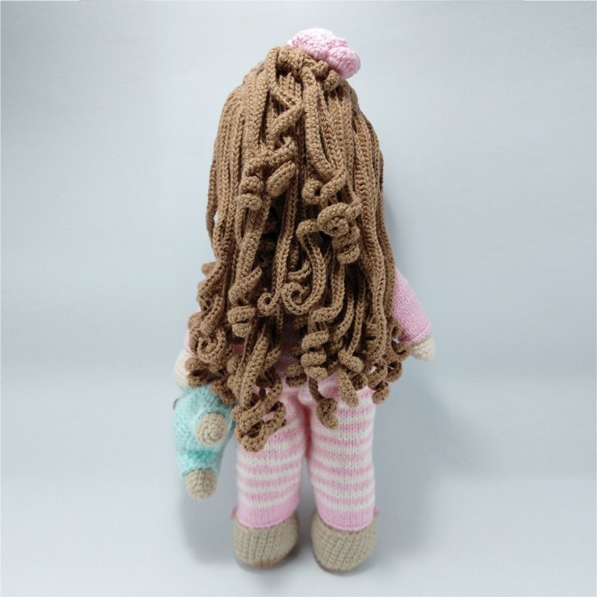 GENERICO - Muñeca amigurumi con osito 34cm Peluche Adorno