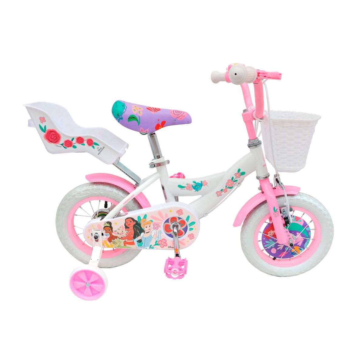 MONARK - BICICLETA MONARK PRINCESAS ARO 12 BLANCO ROSADO
