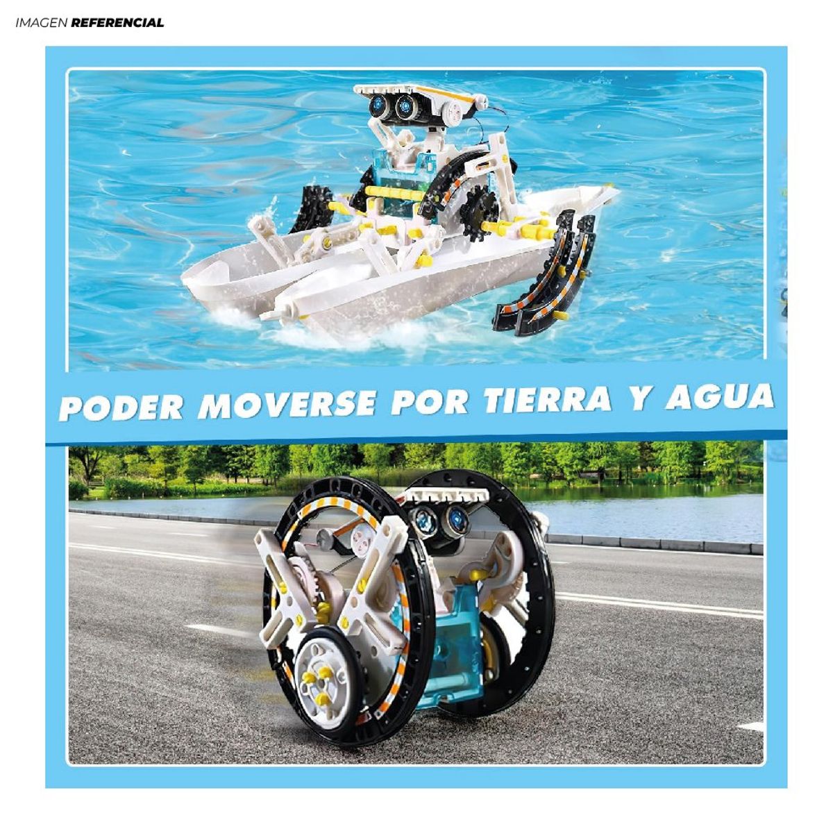 GENERICO - Robot Solar Educativo Kit de ciencia 12 en 1
