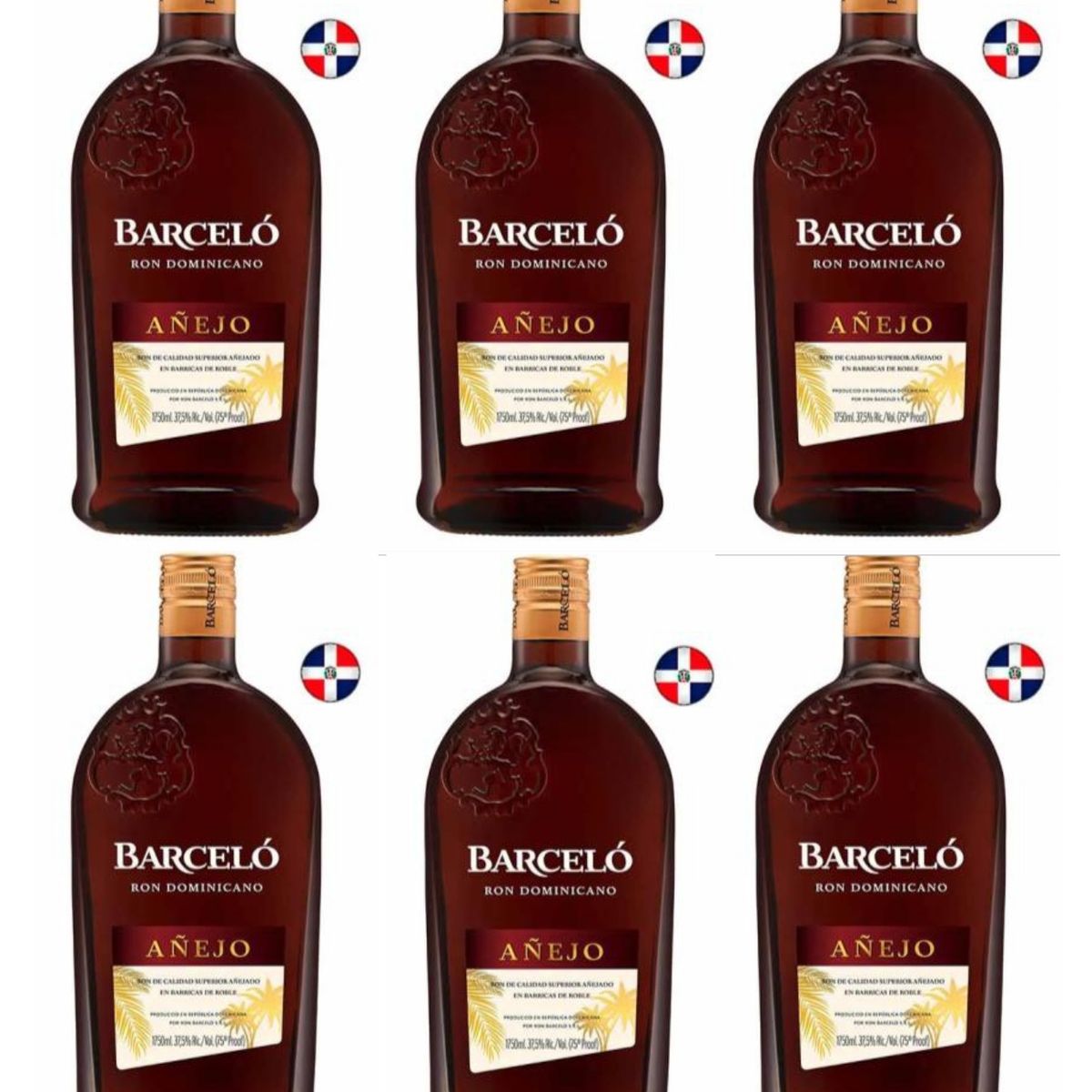 BARCELO - Ron Barcelo Añejo 1.75L - 6 UND