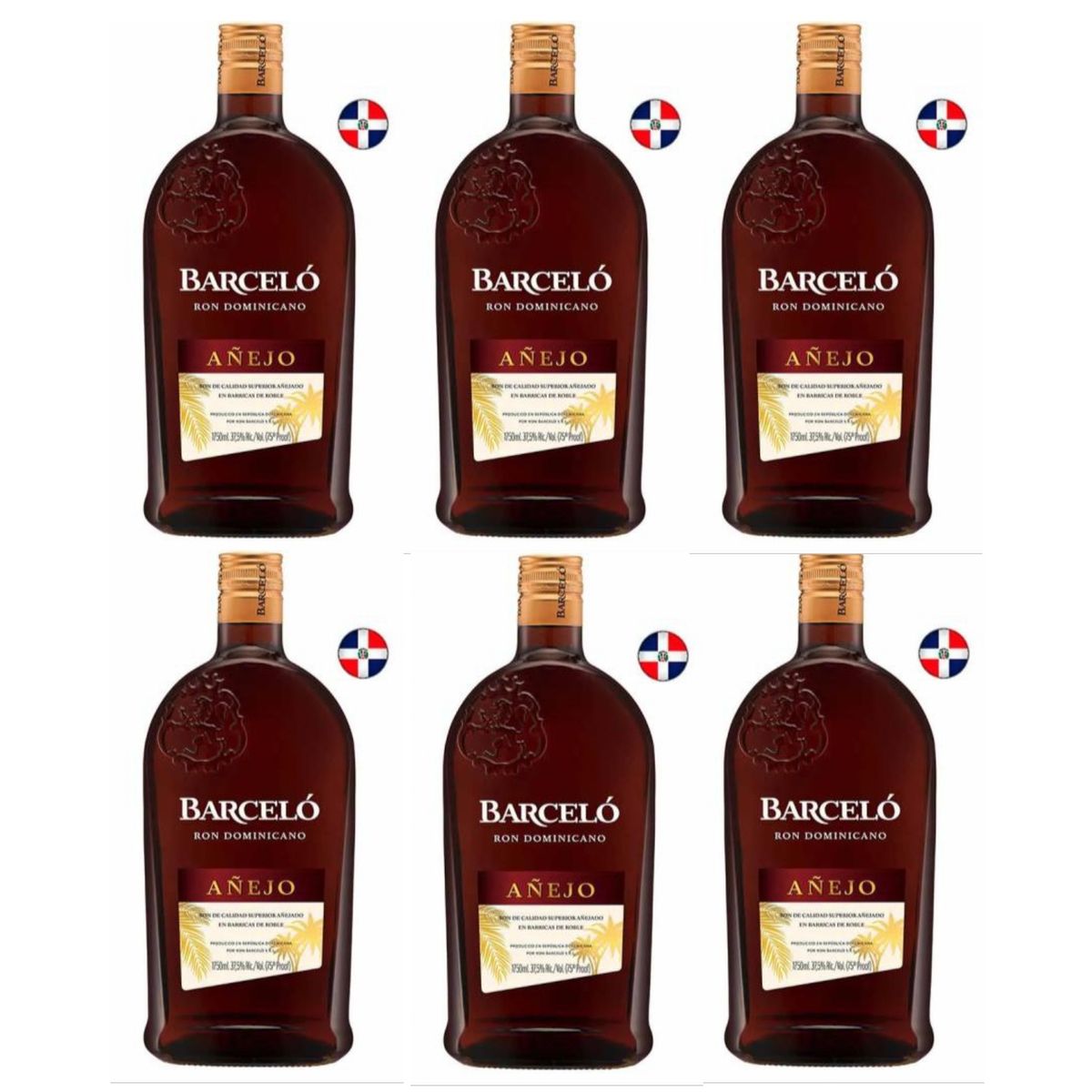 BARCELO - Ron Barcelo Añejo 1.75L - 6 UND