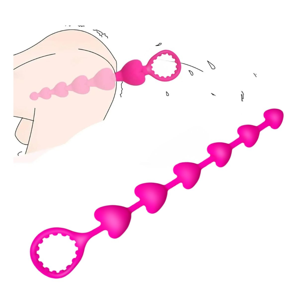 DR PINKY - Plug Cuentas Anales Dilatador Lily Bolas Chinas de Silicona Médica