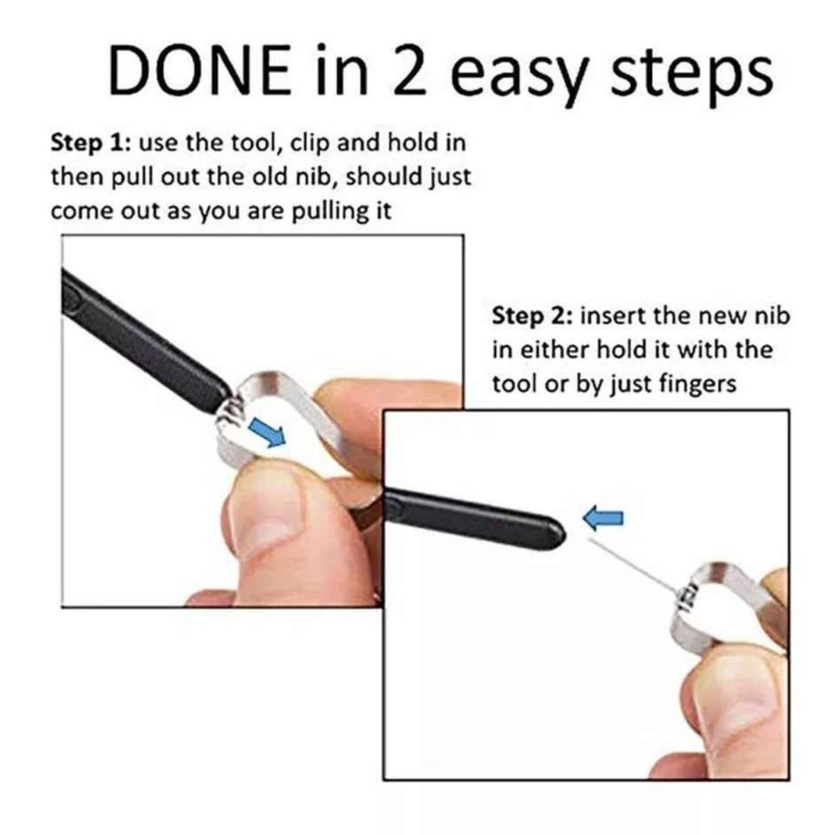 GENERICO - Punta de repuesto para S pen Samsung - blanco