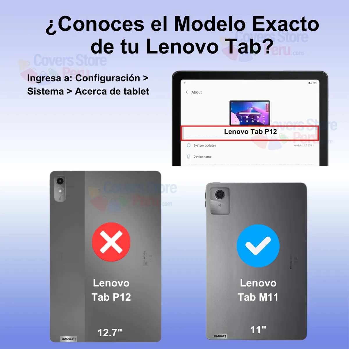 GENERICO - Funda para Lenovo Tab M11 11 Flipcover Giratoria Azul Antishock