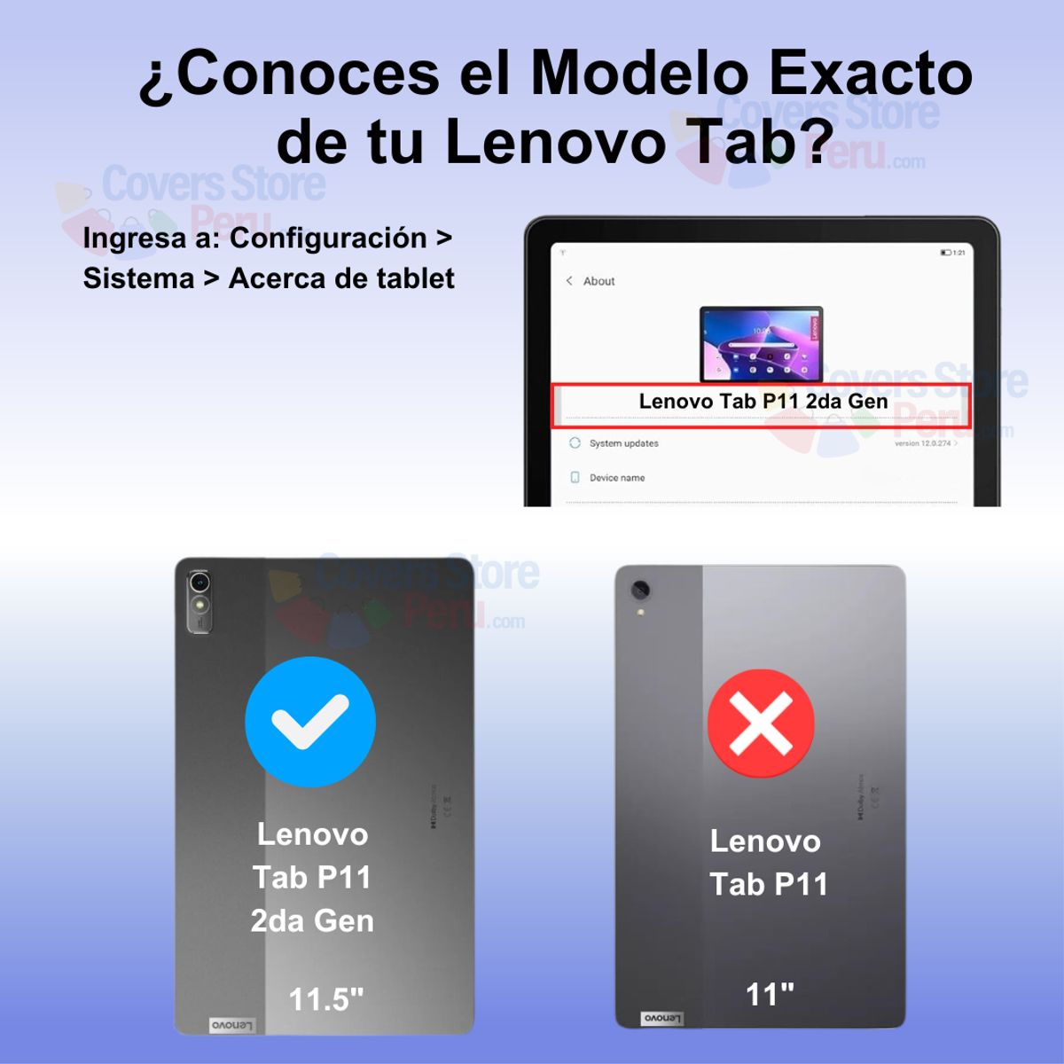 GENERICO - Funda para Lenovo Tab P11 2da Gen 115 Giratoria Rojo Antishock