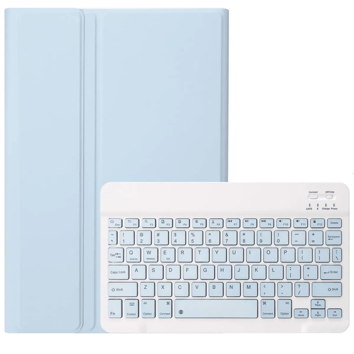 GENERICO - Funda con Teclado para Samsung Tab S6 Lite 104 Celeste Antishock