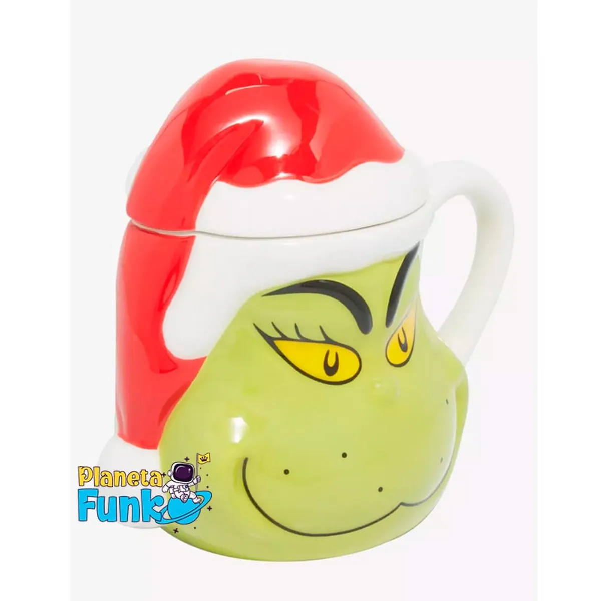FUNKO - TAZA MUG 3D EL GRINCH CON TAPA NAVIDEÑA