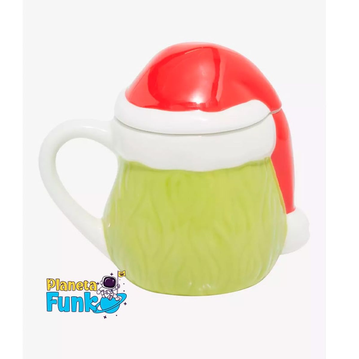 FUNKO - TAZA MUG 3D EL GRINCH CON TAPA NAVIDEÑA
