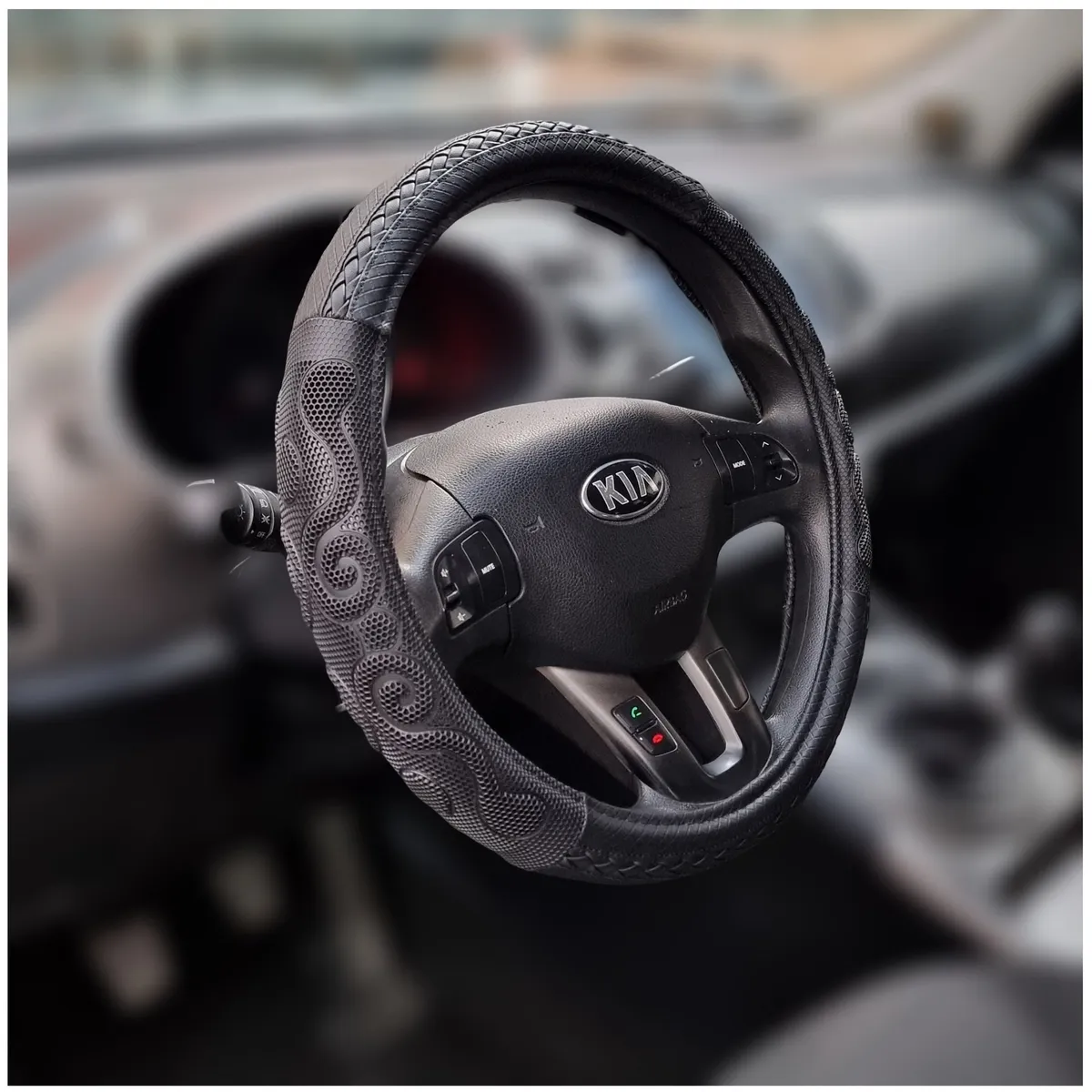 GENERICO - Funda De Volante Deportivo +Diseño Trensado Premiun