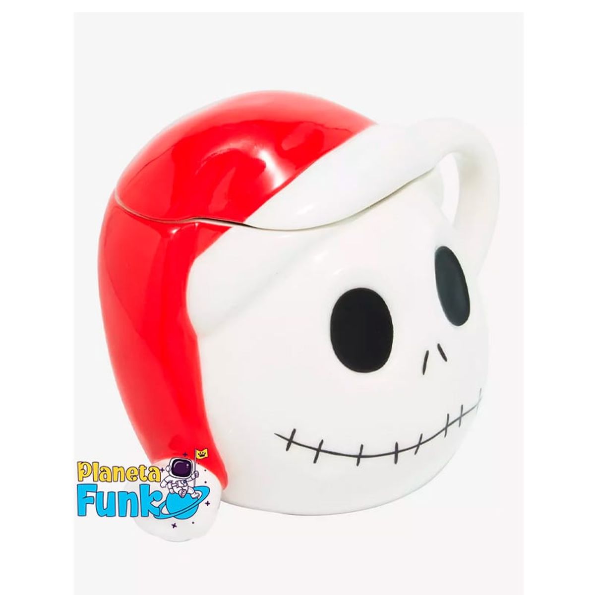 DISNEY - TAZA MUG 3D SANTA JACK SKELLINGTON CON TAPA NAVIDEÑA