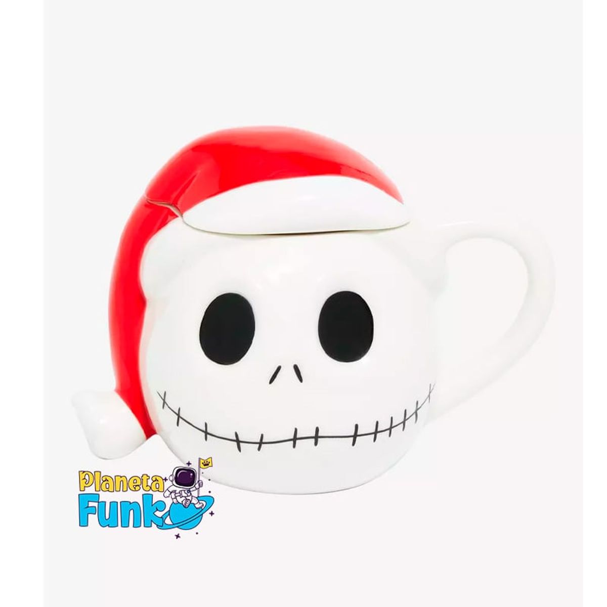 DISNEY - TAZA MUG 3D SANTA JACK SKELLINGTON CON TAPA NAVIDEÑA