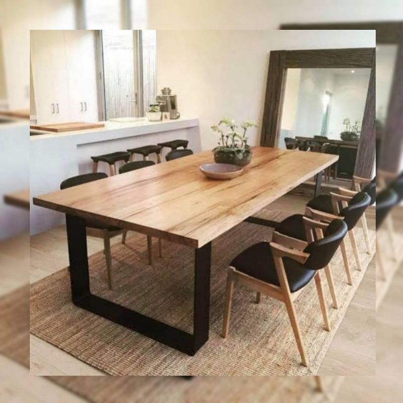 DMUEBLES - DM Comedor 6 sillas Bahoo -  Natural/Negro
