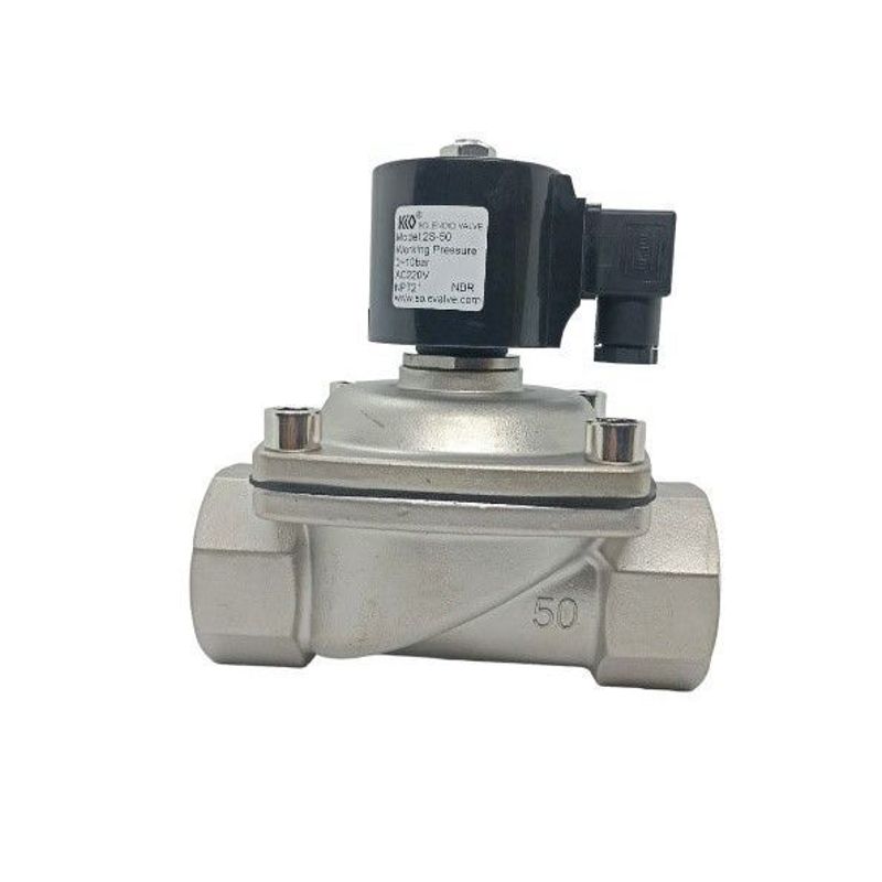 GENERICO - Valvula Solenoide de acero inoxidable DN50