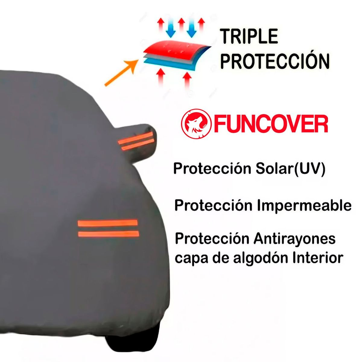 FUNCOVER - Cobertor Camioneta Geely GX3 Pro Funda Impermeable