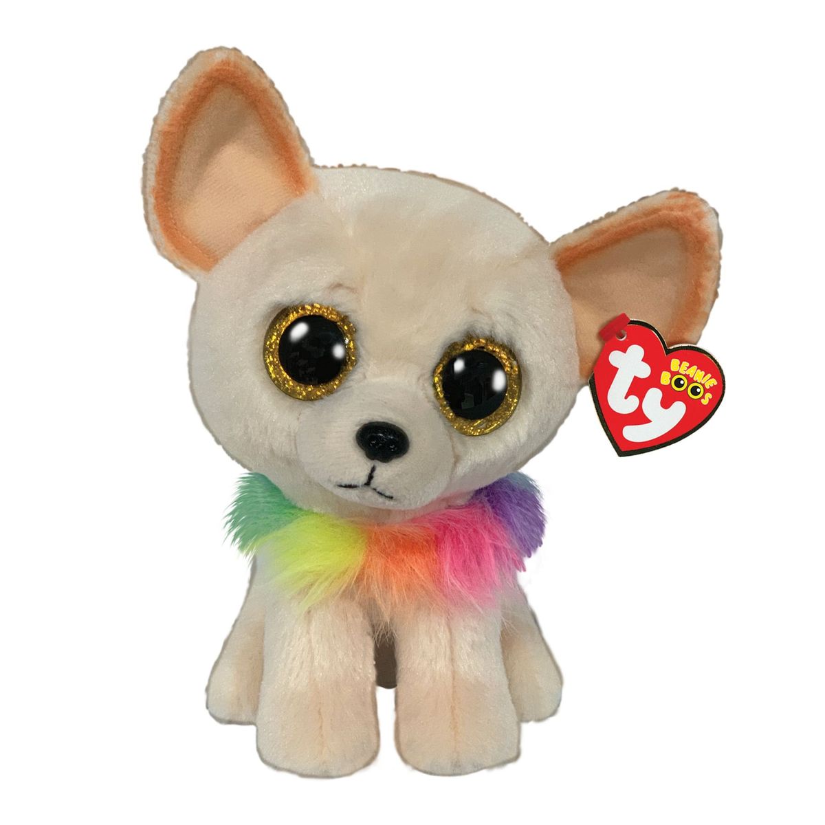 TY - PELUCHE TY BEANIE BOOS CHEWEY CHIHUAHUA MEDIANO 36460