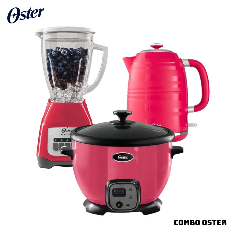 OSTER - COMBO OSTER ARROCERA + HERVIDOR + LICUADORA - SANDIA