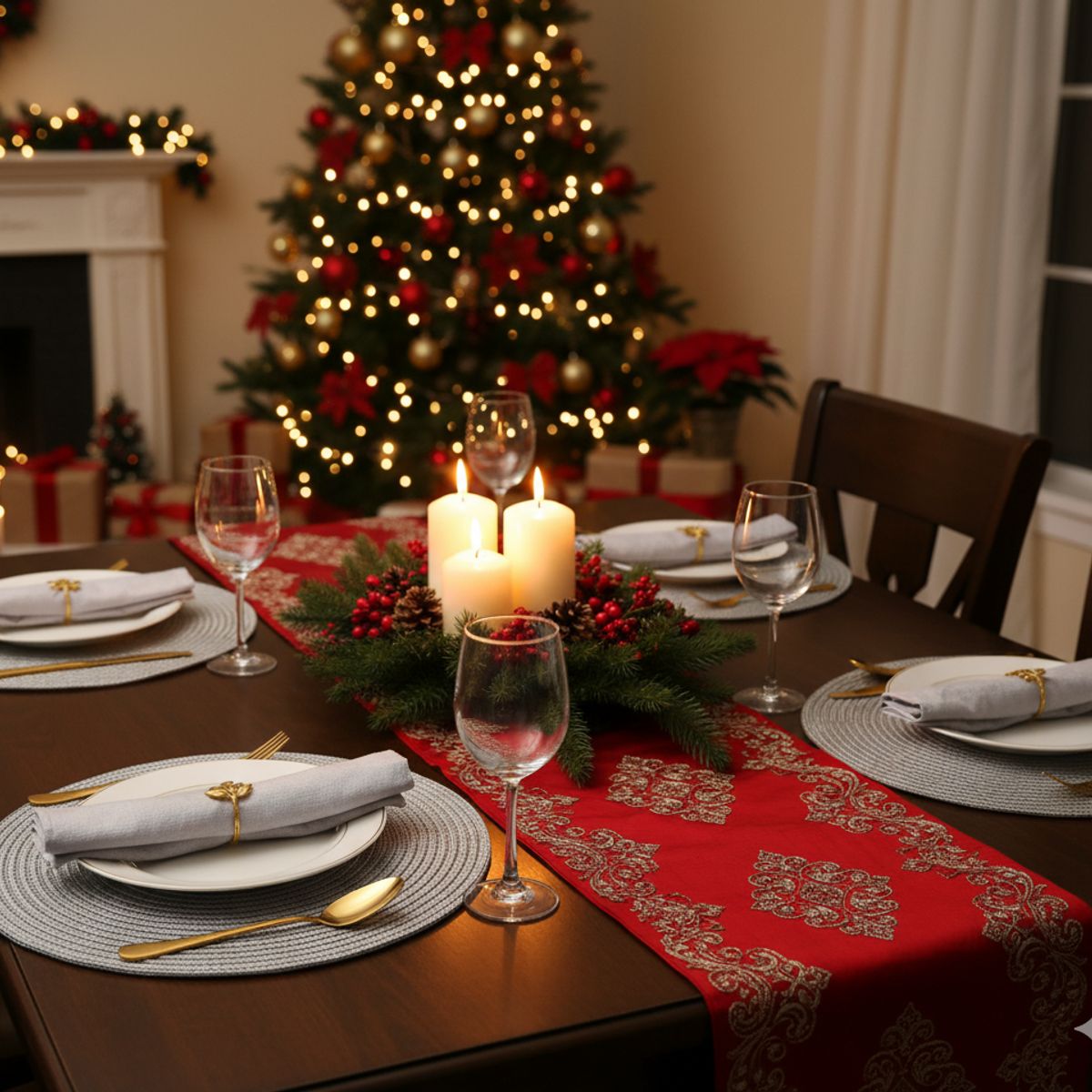 GENERICO - Individuales circulares elegantes pvc 6 unidades