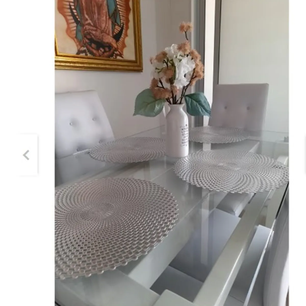 GENERICO - Individuales circulares elegantes pvc 6 unidades