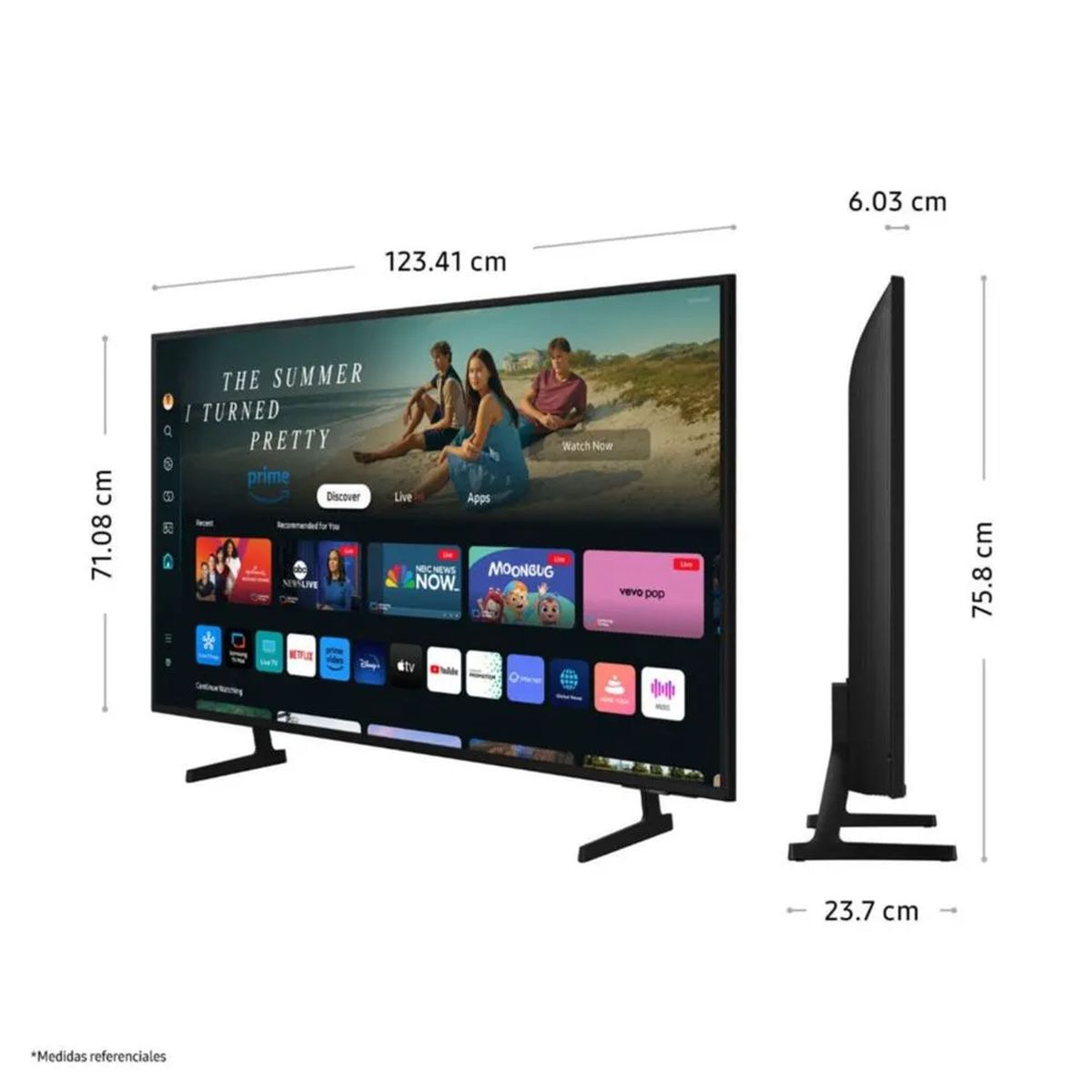 SAMSUNG - Televisor Samsung Smart Tv. 55" 4K UHD Tizen OS 2024 55DU7000