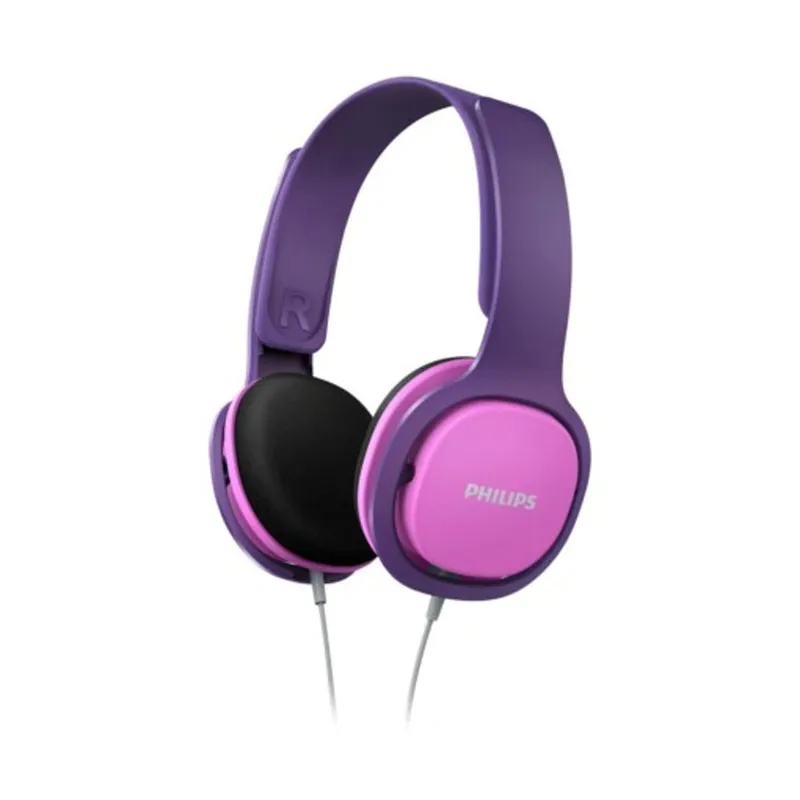 PHILIPS - AUDÍFONOS PARA NIÑOS PHILIPS SHK2000PK FUSCIA CON LILA