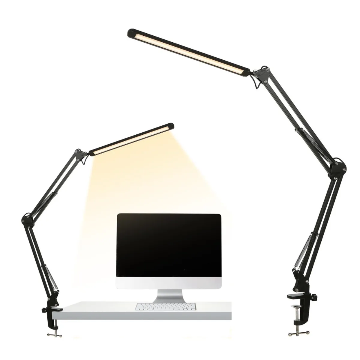 SEISA - Lampara Escritorio Led Estudio Ajustable Con Brazo Flexible