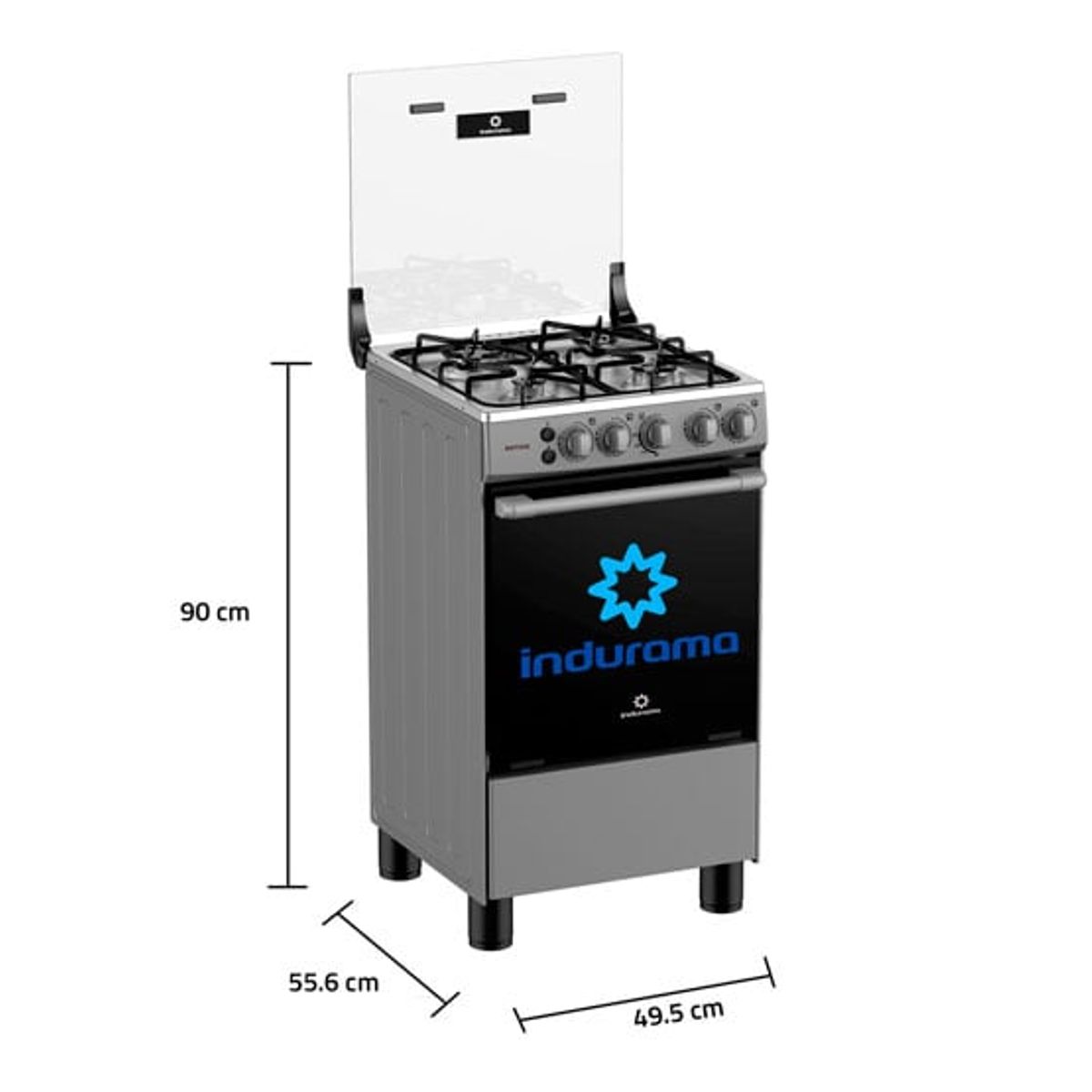 INDURAMA - COCINA A GAS GLP INDURAMA 4 HORNILLAS MATISSE