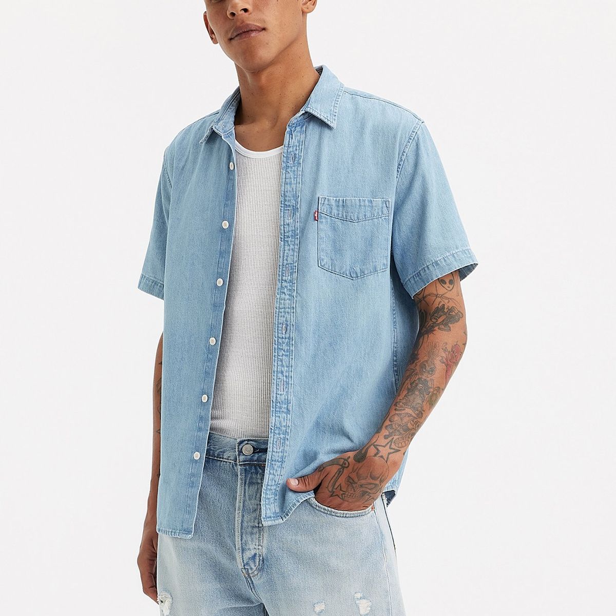 LEVIS - Camisa Hombre Classic Azul Levis