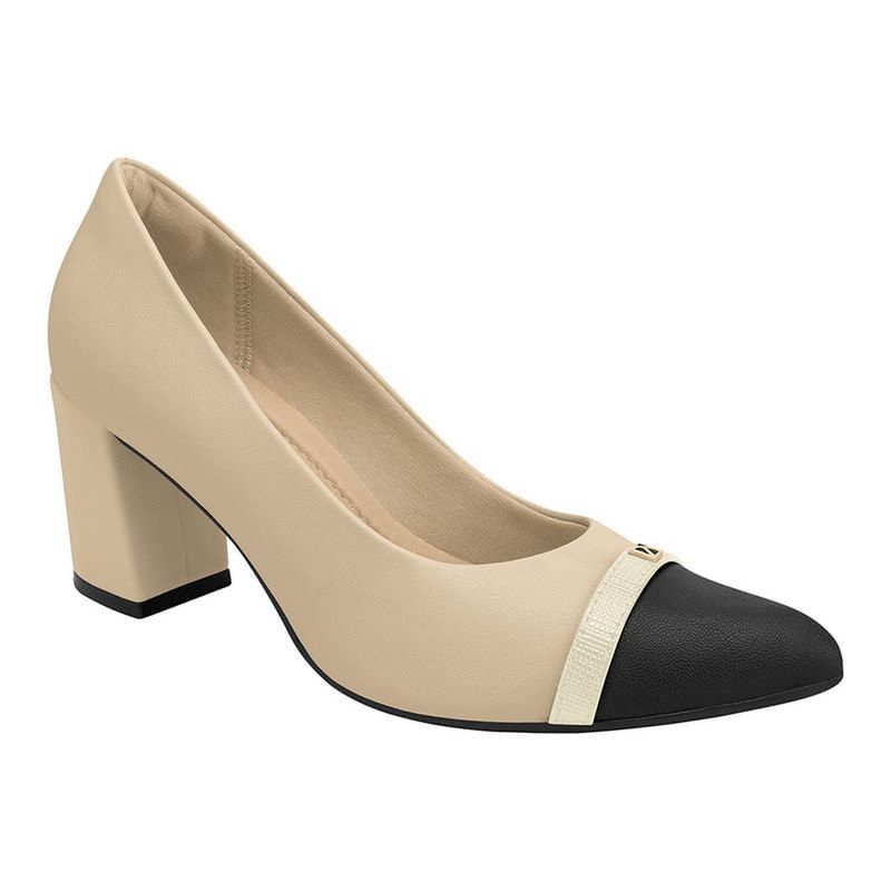 PICCADILLY - ZAPATO MUJER PICCADILLY VESTIR MARFIM PRETO OFF WHITE 74521800000005