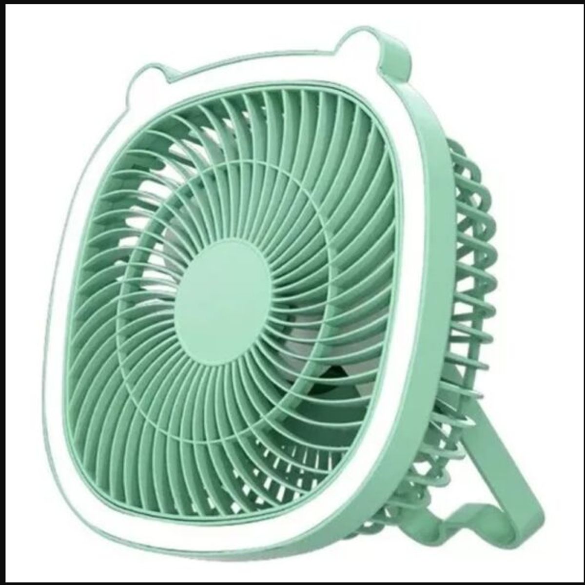 GENERICO - Ventilador De Mesa Recargable Con Luz Led De Lectura