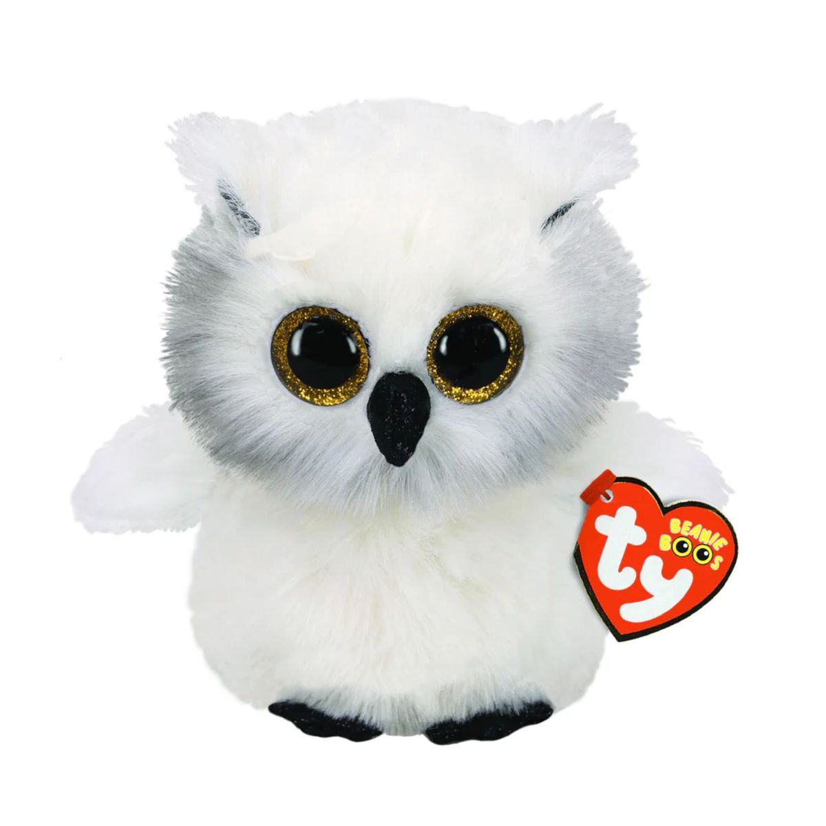 TY - PELUCHE TY BEANIE BOOS AUSTIN BUHO BLANCO REGULAR 36305