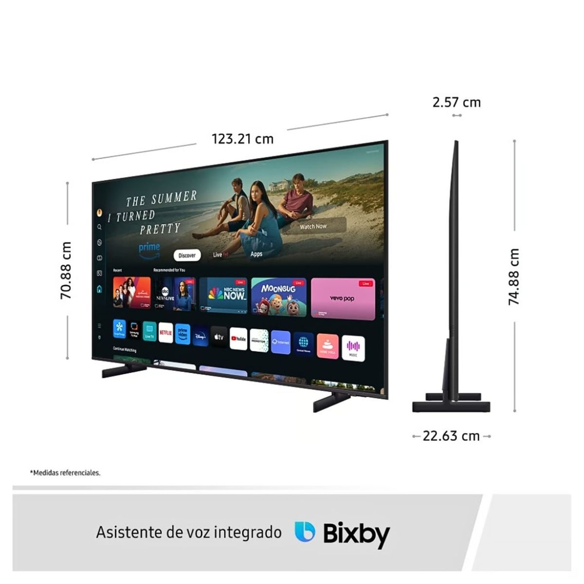 SAMSUNG - Televisor Samsung 55 Crystal Smart TV Tizen UHD 4K 55DU8000