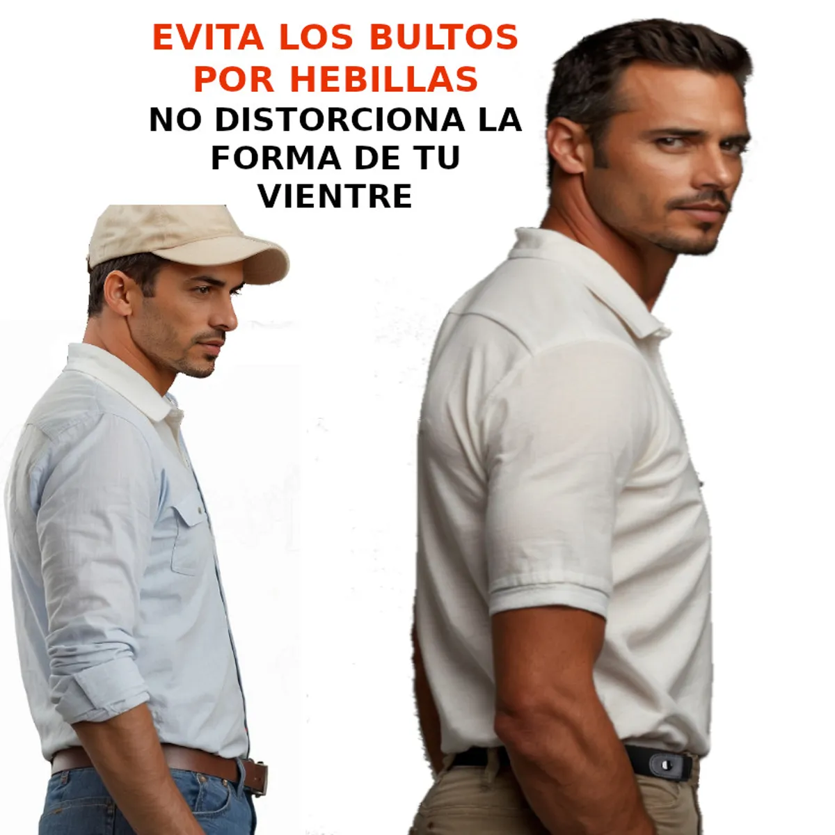 GENERICO - Correa Cinturon Invisible Sin Hebilla Hombre Mujer Regulable