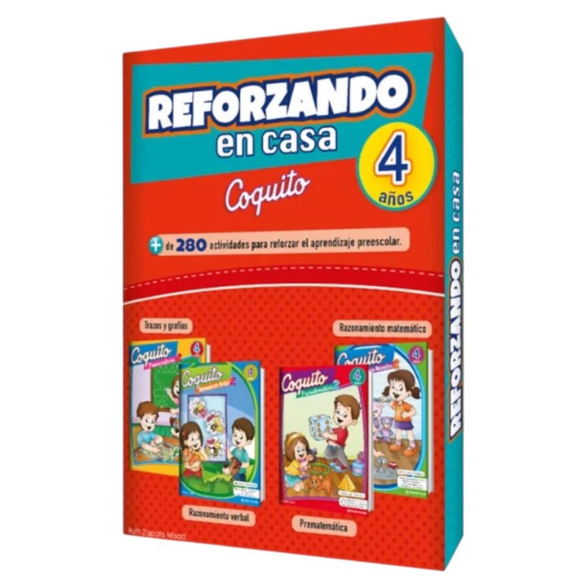 EDICIONES COQUITO - Pack x 4 Libros CoquitoReforzando En Casa 4 Años