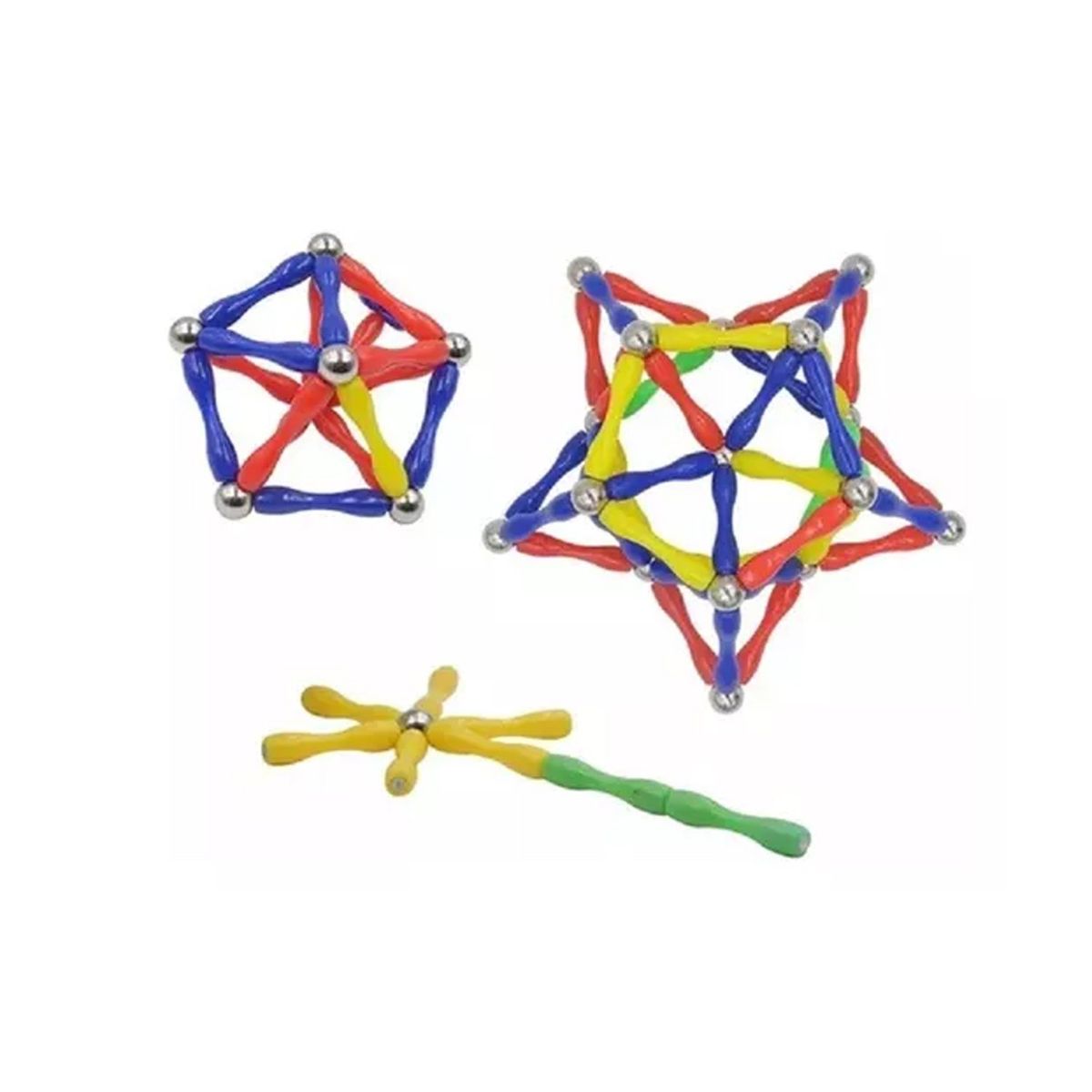 GENERICO - Juego Didáctico Bloque Magnético de Construcción 142 Piezas