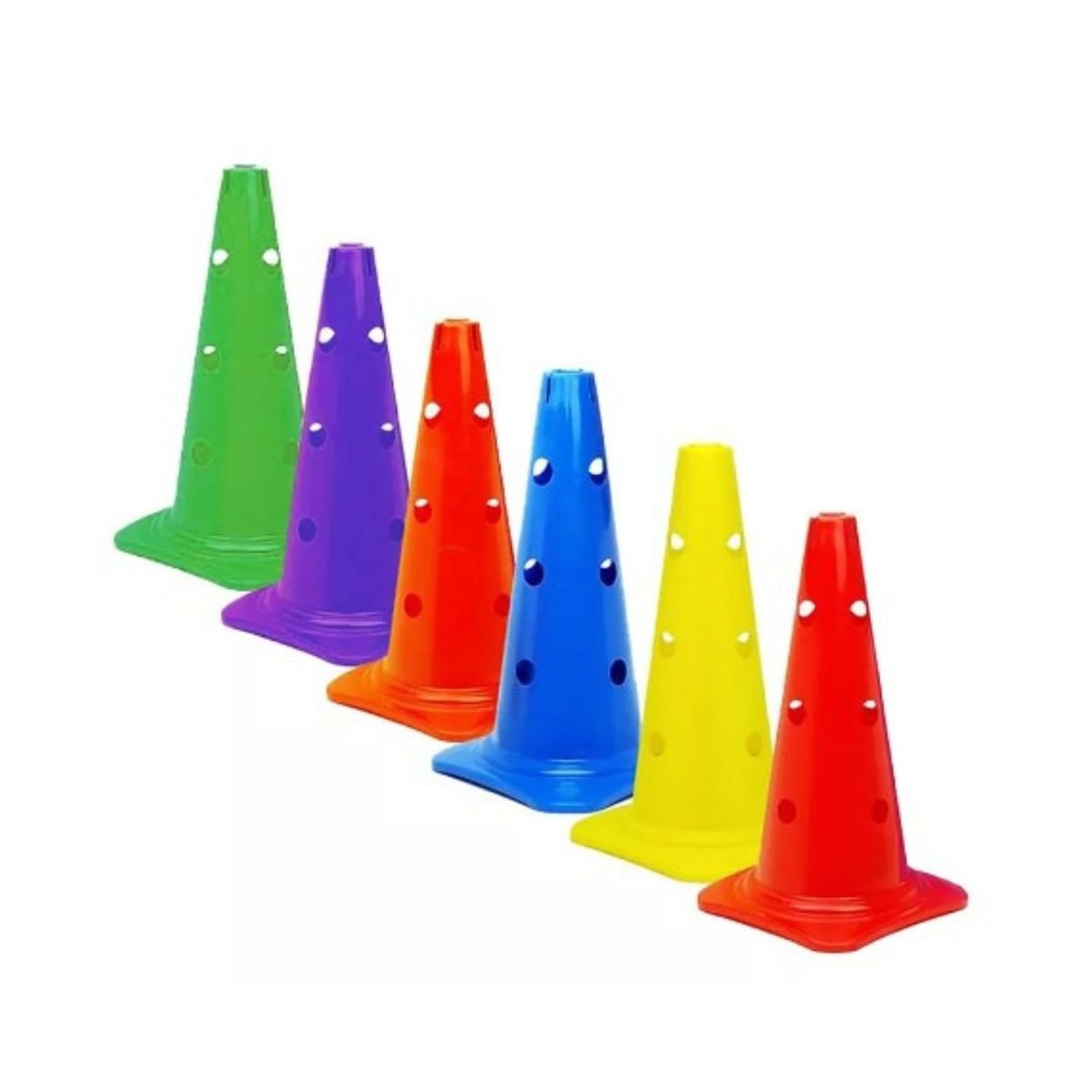 GENERICO - Pack Entrenamiento 12 Conos 37cm. + 6 Platillos + 6 Varillas