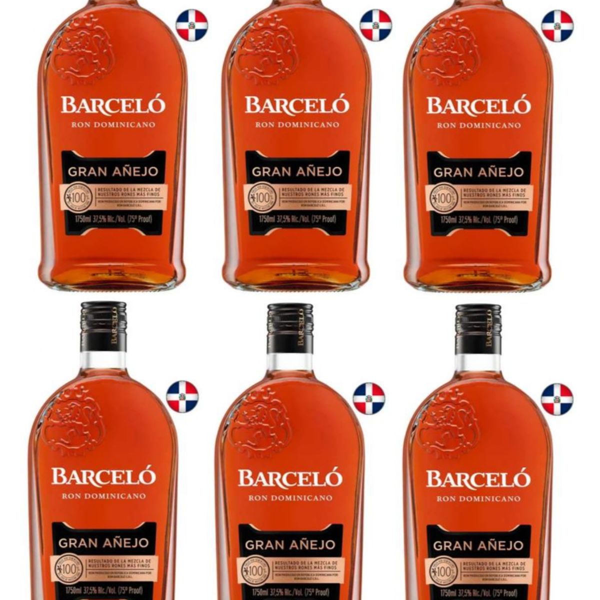 BARCELO - Ron Barcelo Gran Añejo 1.75L - 6 UND