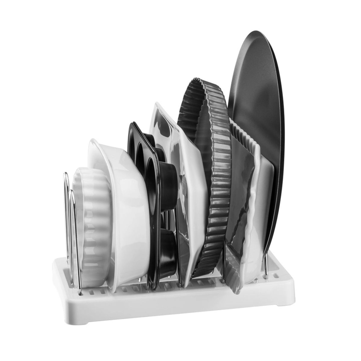 FUTURE - Organizador de moldes sartenes y tapas ajustable Organizare