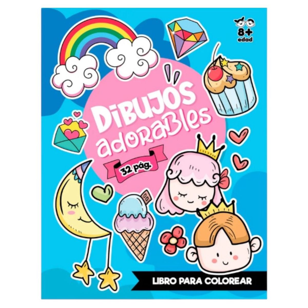 GENERICO - Pack x 2 libros para colorear niñas