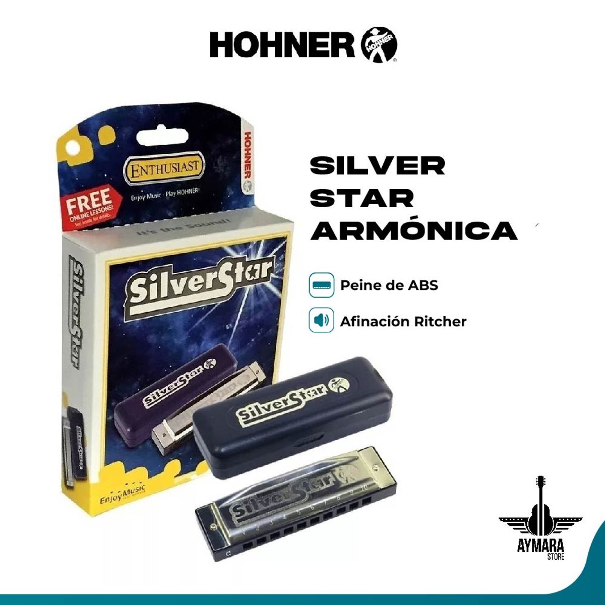 HOHNER - Hohner Silver Star - Armónica C