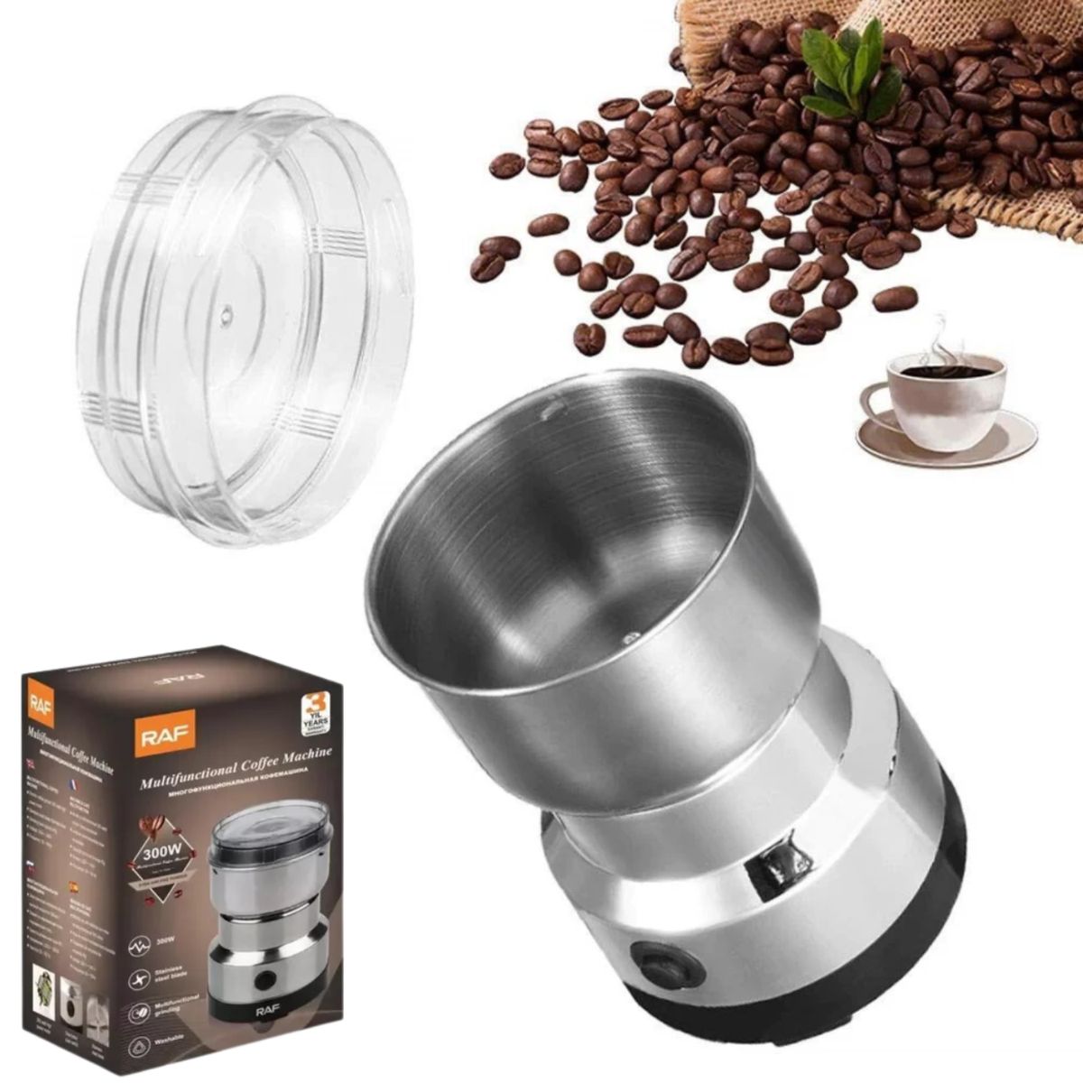 OEM - RAF - Cafetera Eléctrica Molino De Granos