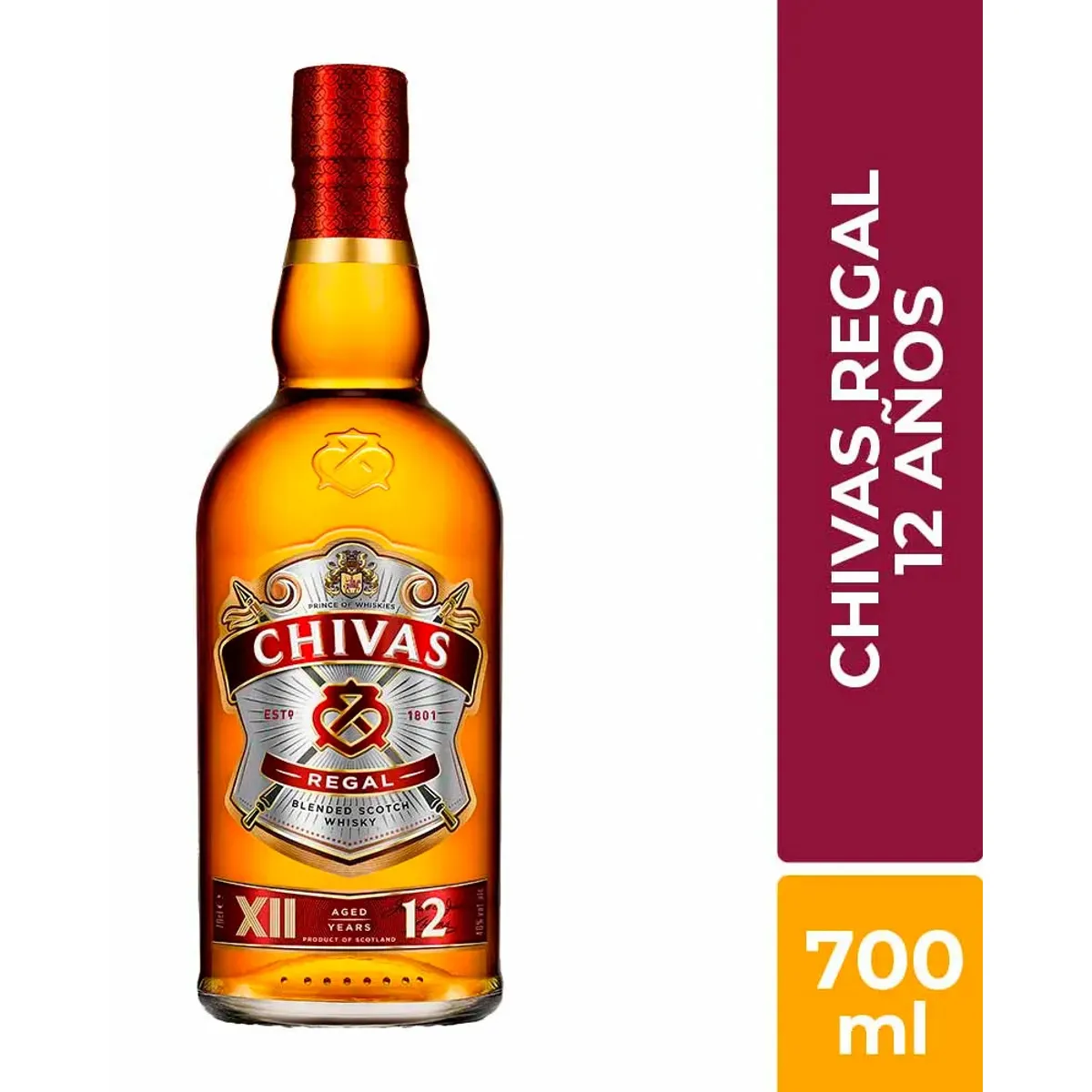 CHIVAS REGAL - Whisky Chivas Regal 12 años 700ml