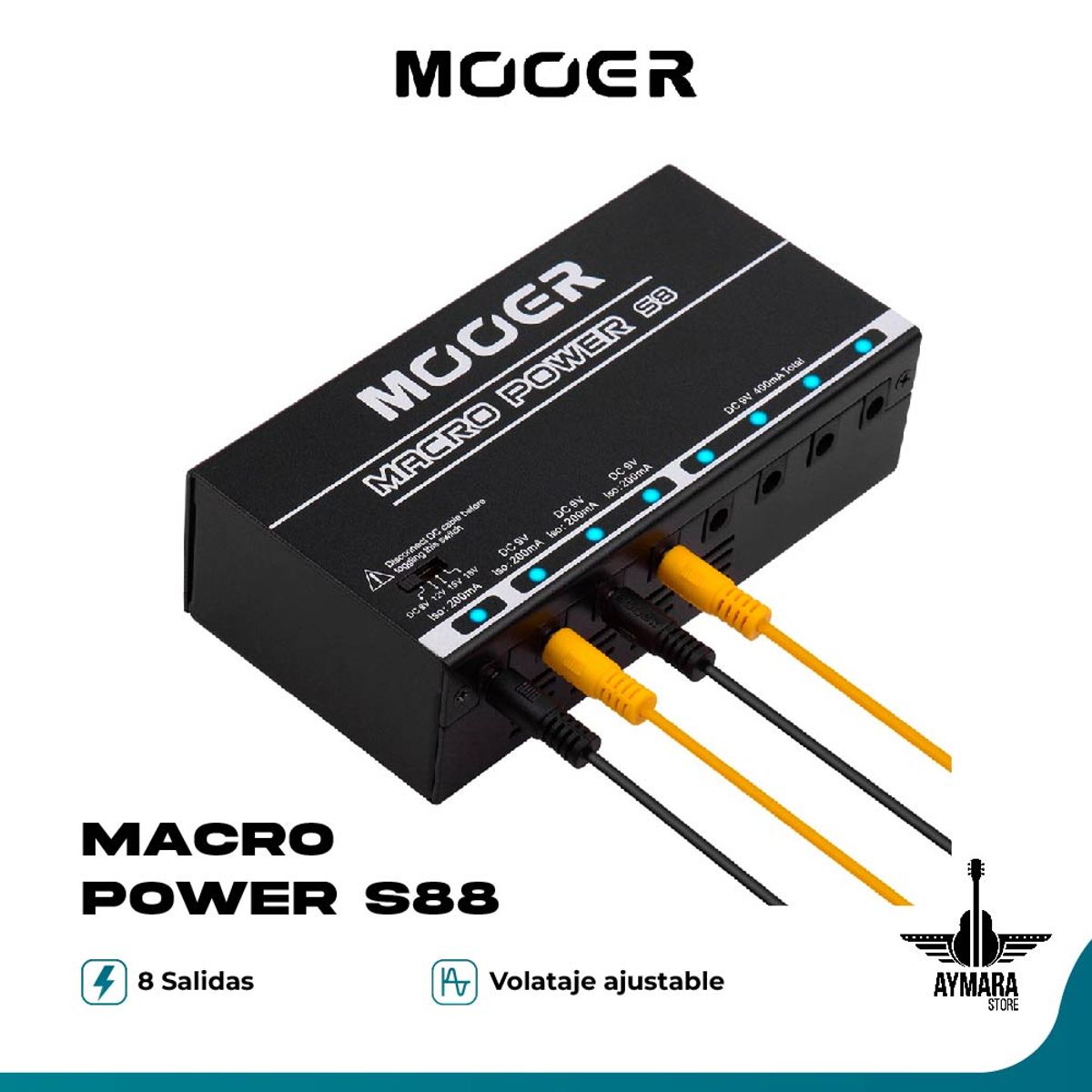 MOOER - Mooer Macro Power S88 - Ports Isolated Power Supply