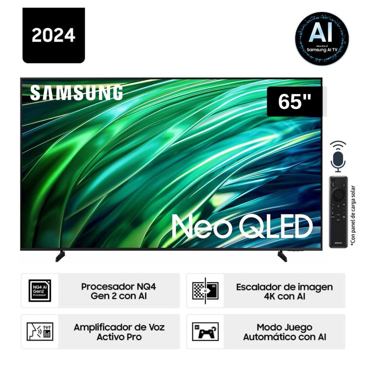 SAMSUNG - Televisor Samsung 65'' Neo QLED 4K QNX1D Tizen OS Smart TV - Nuevo 2024