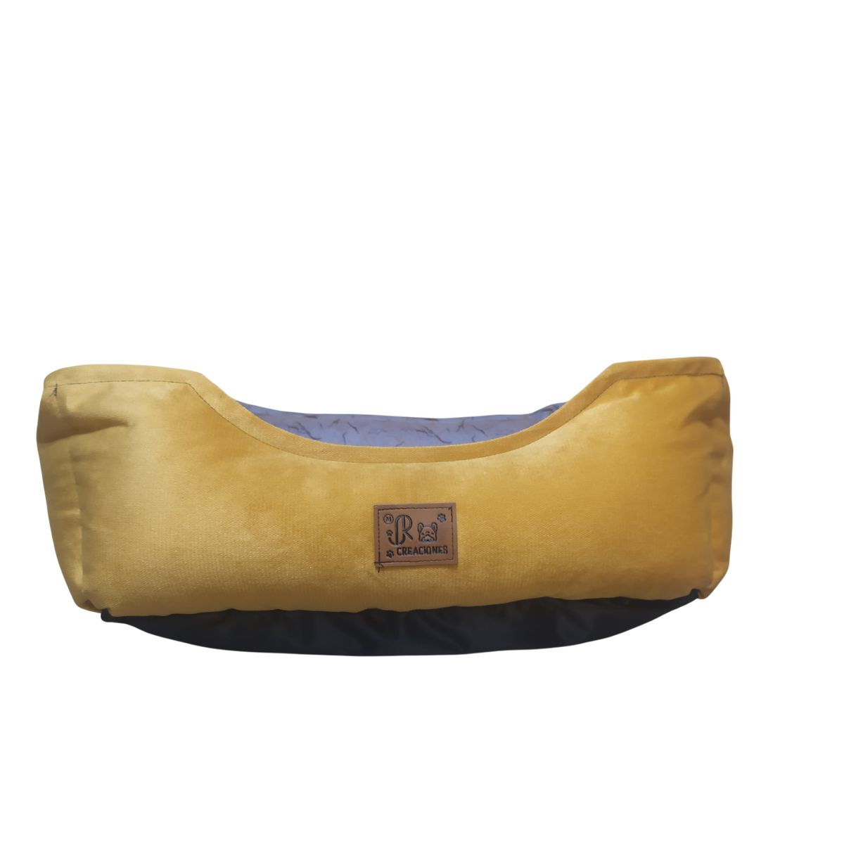 GENERICO - Cama para mascota Talla M - Amarillo y gris