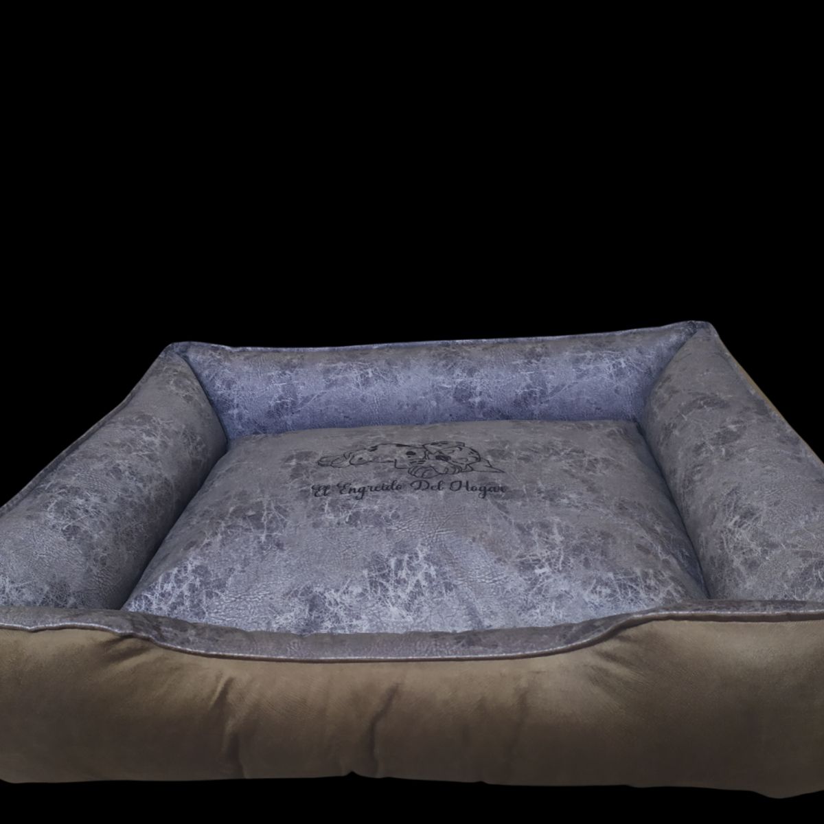 GENERICO - Cama para mascota Talla XXL - Beige Oscuro y Gris