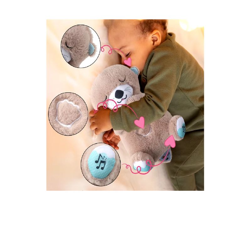 GENERICO - PELUCHE SENSORIAL MUSICAL QUE RESPIRA  CON LUZ PARA NIÑOS