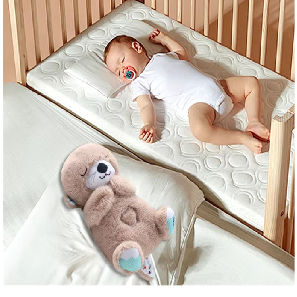 GENERICO - PELUCHE SENSORIAL MUSICAL QUE RESPIRA  CON LUZ PARA NIÑOS