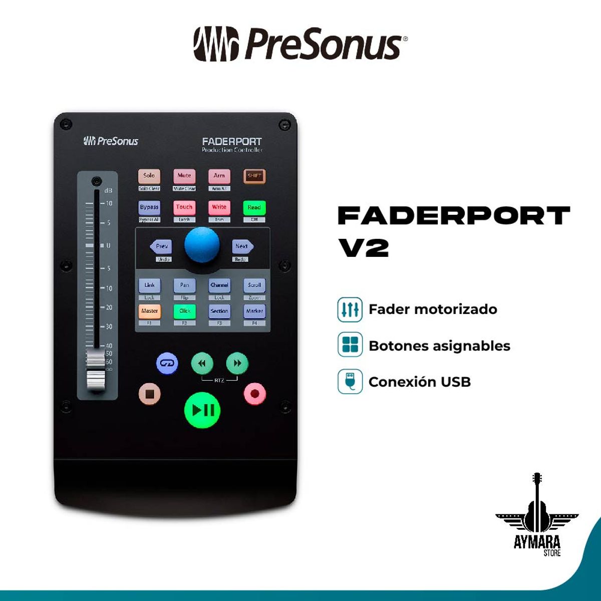 PRESONUS - PreSonus Faderport V2 Controlador para DAW